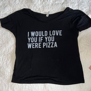 Black graphic tee